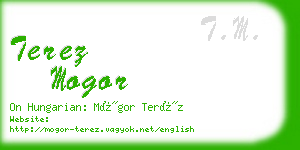 terez mogor business card